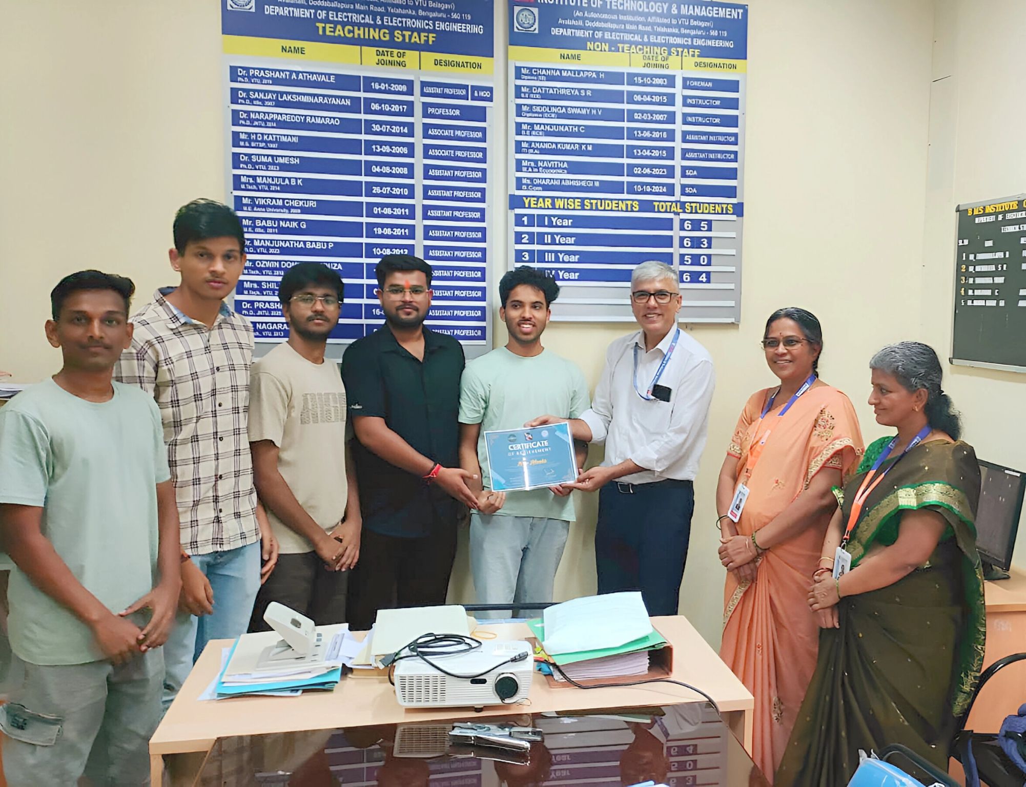 2nd Prize in Institute Level Hackathon